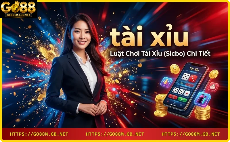 Ba viên xúc xắc hiển thị kết quả tài (tổng 15) trên bàn cược Sicbo với các ô cược đôi, ba
