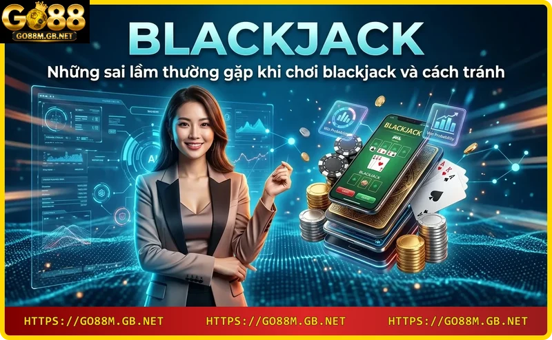 Bài blackjack bị quắc với tổng điểm vượt 21, tay người chơi với chip