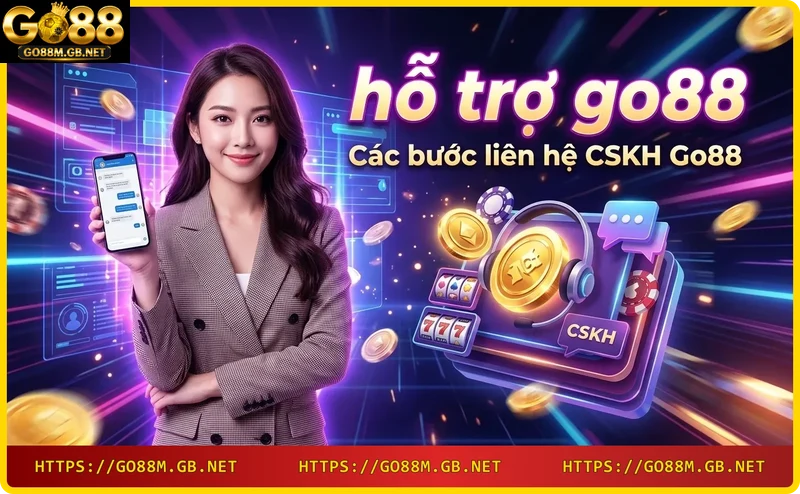 Các bước liên hệ CSKH Go88: truy cập web, chọn kênh, mô tả vấn đề, nhận hỗ trợ