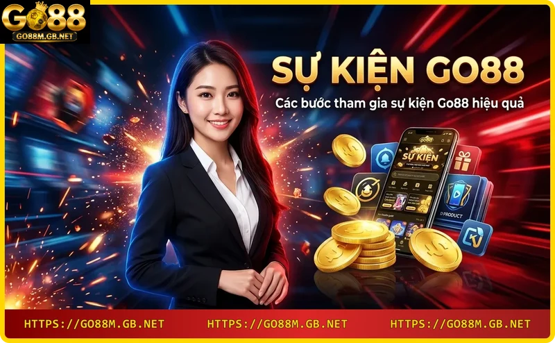 Các bước tham gia sự kiện Go88 trên điện thoại: đăng nhập, chọn sự kiện, nạp tiền, nhận thưởng