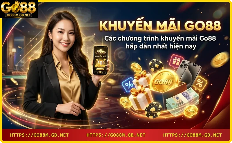 Các gói khuyến mãi Go88: thưởng nạp 100%, hoàn trả, vòng quay