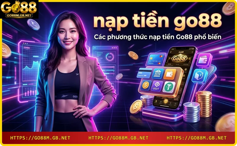 Các phương thức nạp tiền Go88: ngân hàng, thẻ cào, ví điện tử