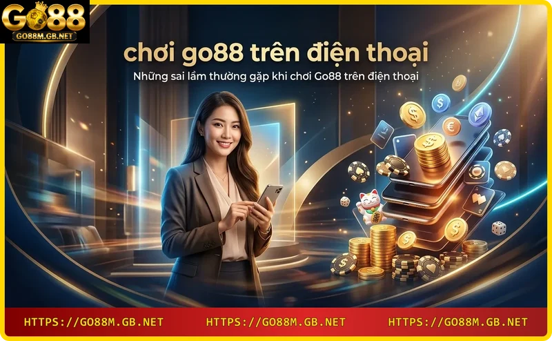 Các sai lầm khi chơi Go88 trên điện thoại: tải app không chính thức, mạng yếu, quên đăng xuất