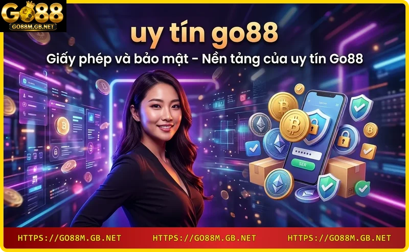 Hình ảnh minh họa giấy phép và bảo mật của Go88