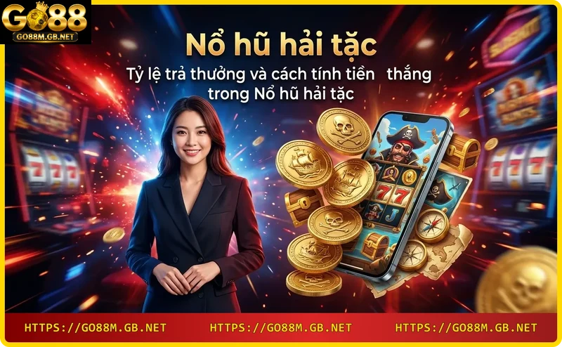 Hình ảnh minh họa tỷ lệ trả thưởng RTP 96% và cách tính tiền thắng trong nổ hũ hải tặc
