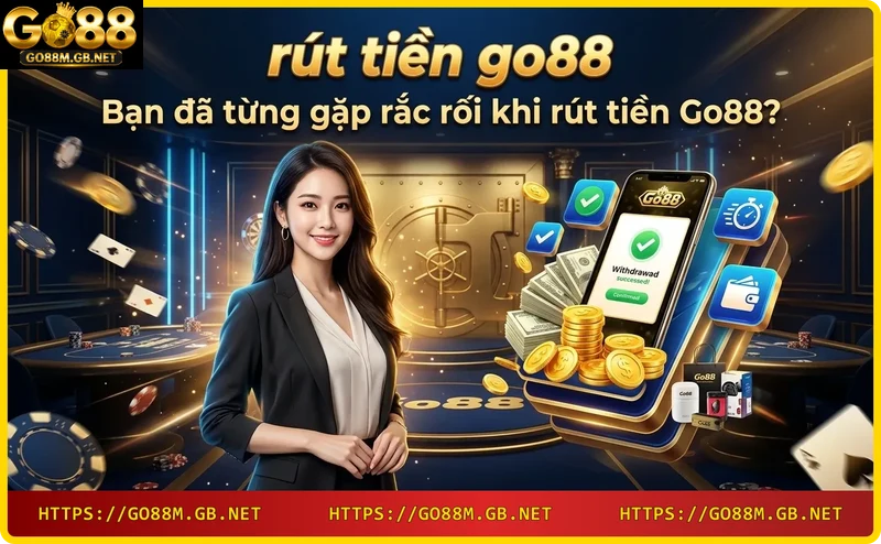Hướng dẫn rút tiền Go88 với điện thoại và tiền xu vàng