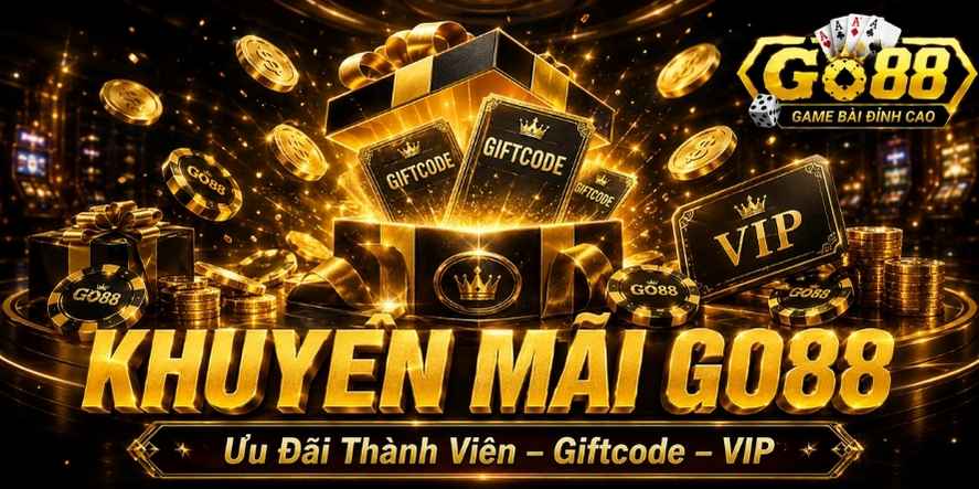 Khuyến mãi Go88 ưu đãi thành viên mới và VIP