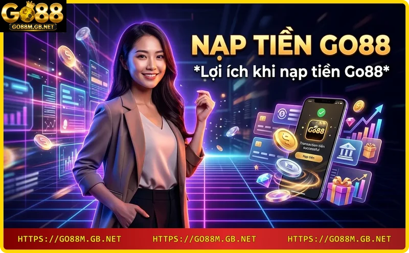 Lợi ích nạp tiền Go88: nhanh chóng, bảo mật, đa dạng phương thức