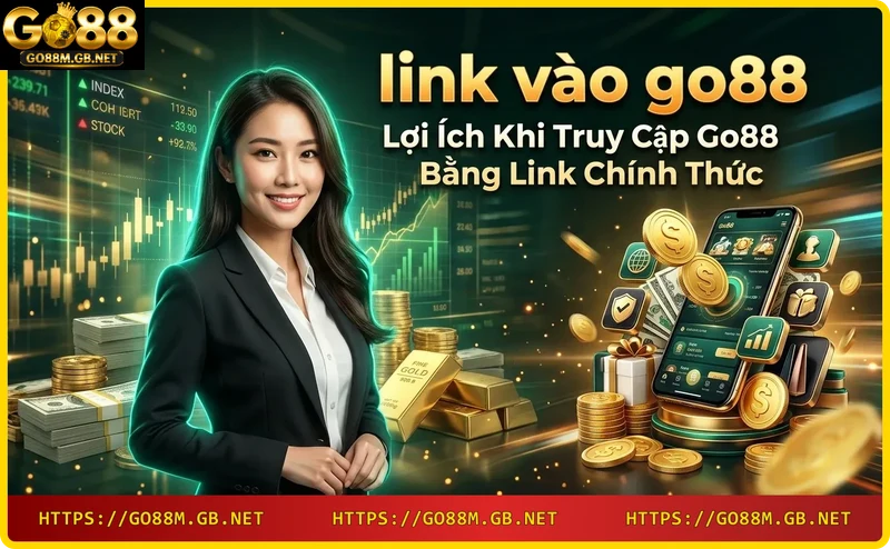 Minh họa lợi ích bảo mật và trải nghiệm mượt mà khi truy cập Go88 qua link chính thức