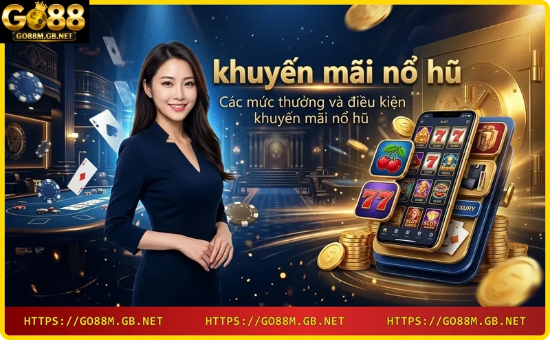Mức thưởng và điều kiện khuyến mãi nổ hũ Go88