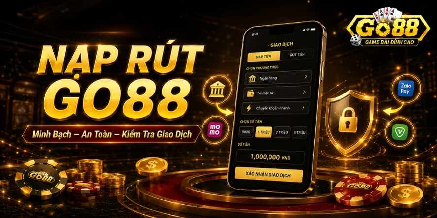 Nạp rút Go88 an toàn minh bạch cho người chơi