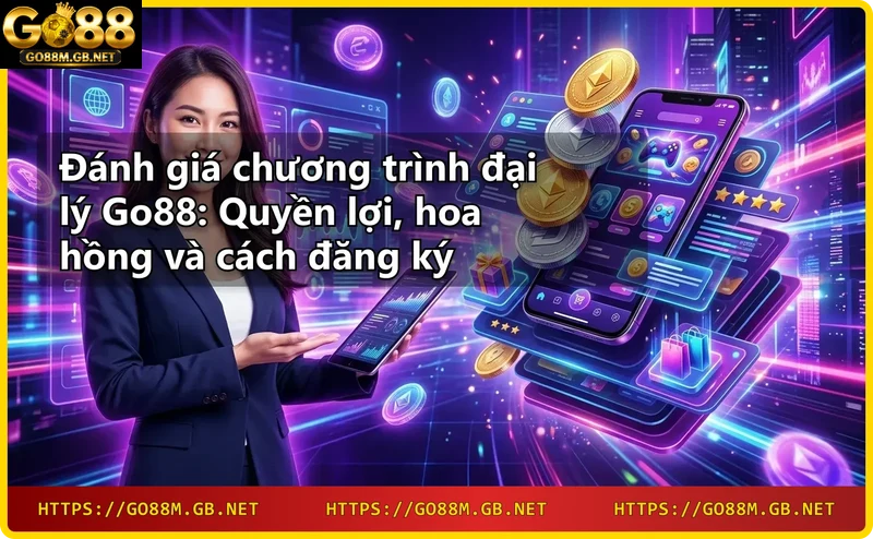 Người xem bảng điều khiển đại lý trên laptop với đồng xu rơi, ánh sáng neon xanh dương và hồng