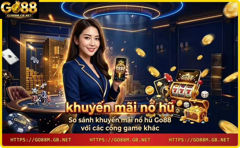 So sánh khuyến mãi nổ hũ Go88 với các cổng game khác